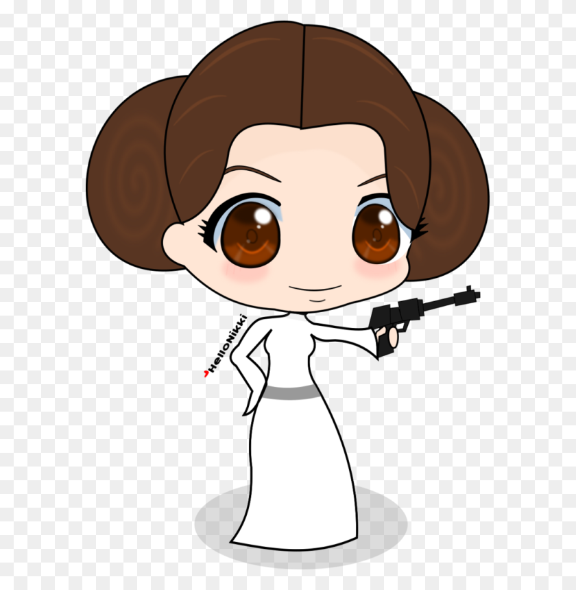 589x800 La Princesa Leia Clipart - La Princesa Leia Png