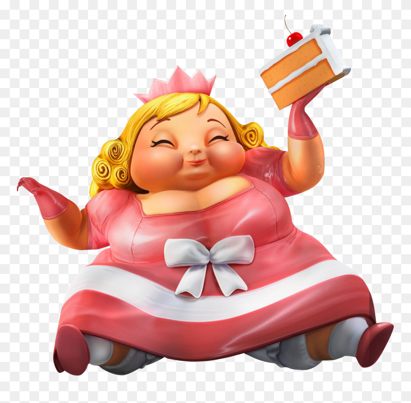 1000x980 Princess Peach Clipart Fat - Fat Girl Clipart