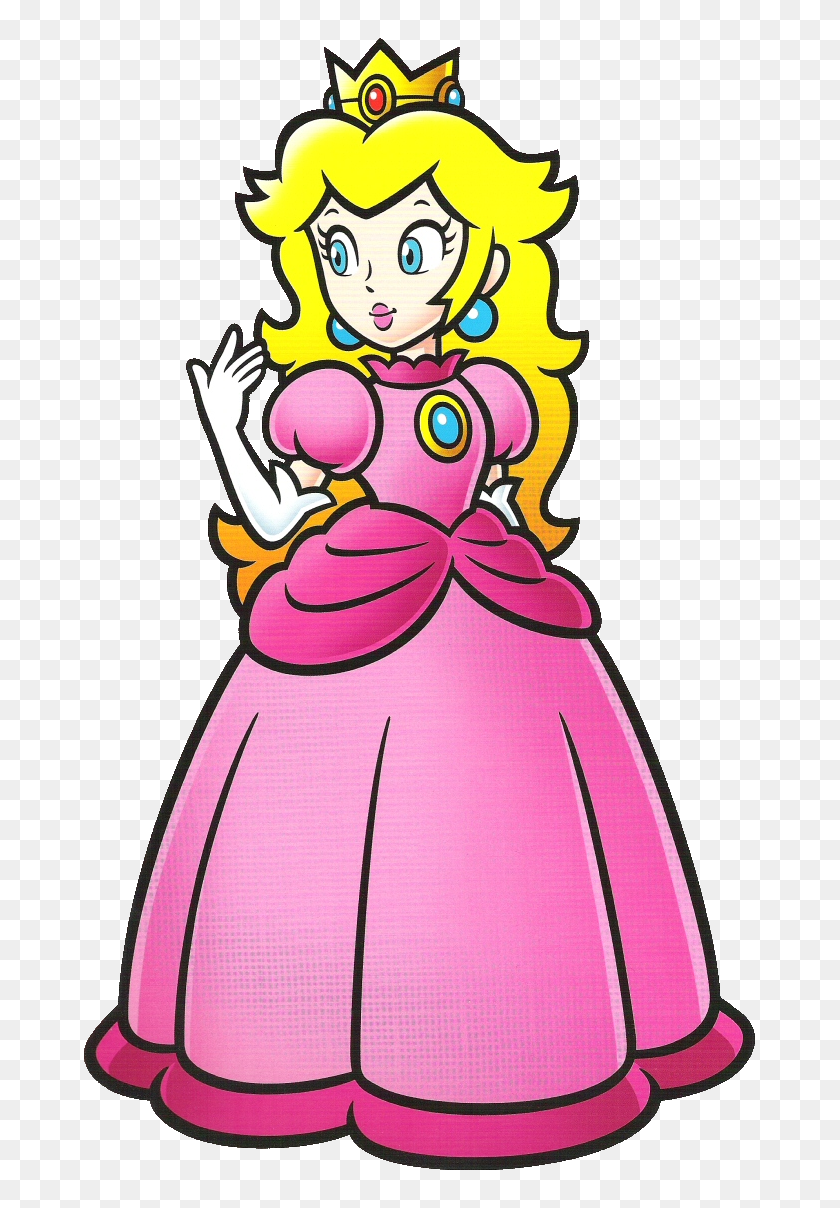 694x1148 Princess Peach Clipart Mushroom - Princess Dress Clipart