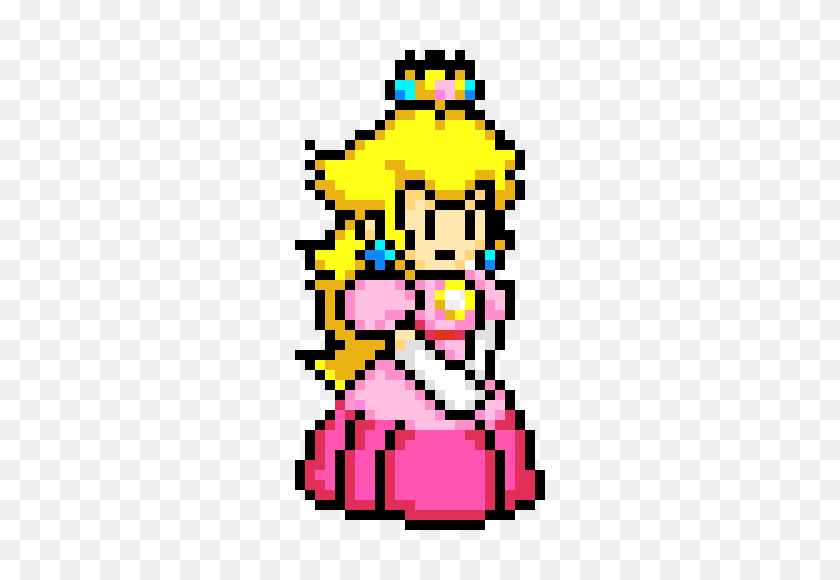 290x520 Принцесса Персик Пиксель Арт Создатель - Принцесса Персик Png