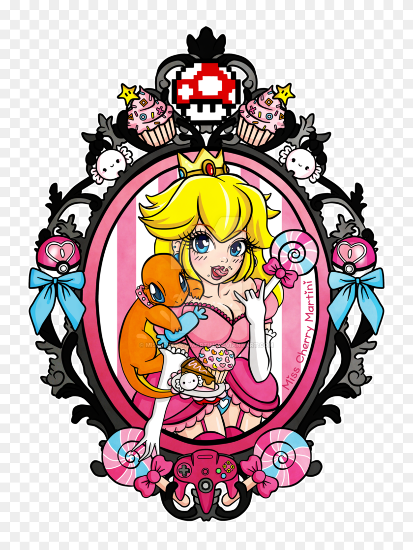756x1057 La Princesa Peach De Pokemon Tatuaje - La Princesa Peach Clipart