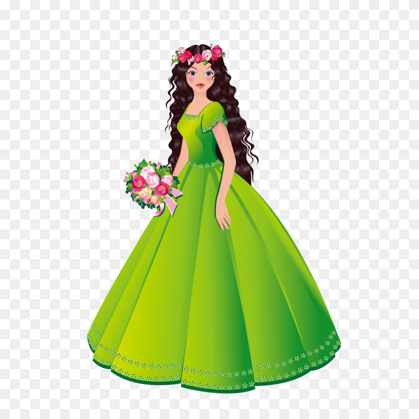 2126x2126 Princess Royalty Free Stock Photography Clip Art - Gown Clipart