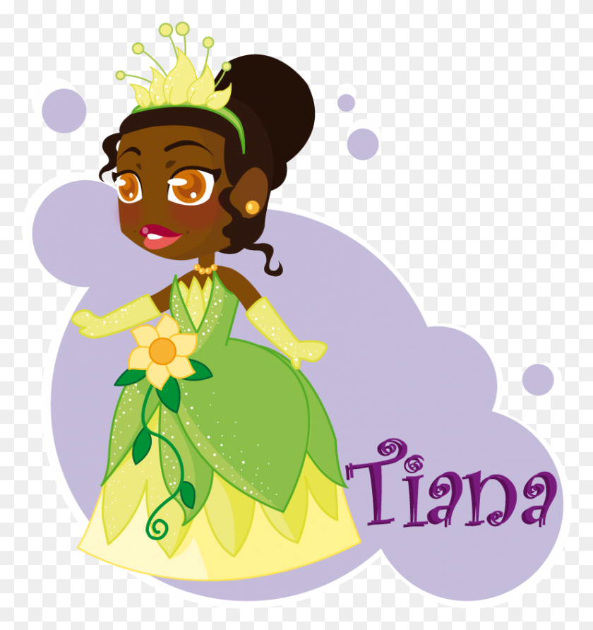 827x883 Princesa Tiana - Princesa Tiana Clipart