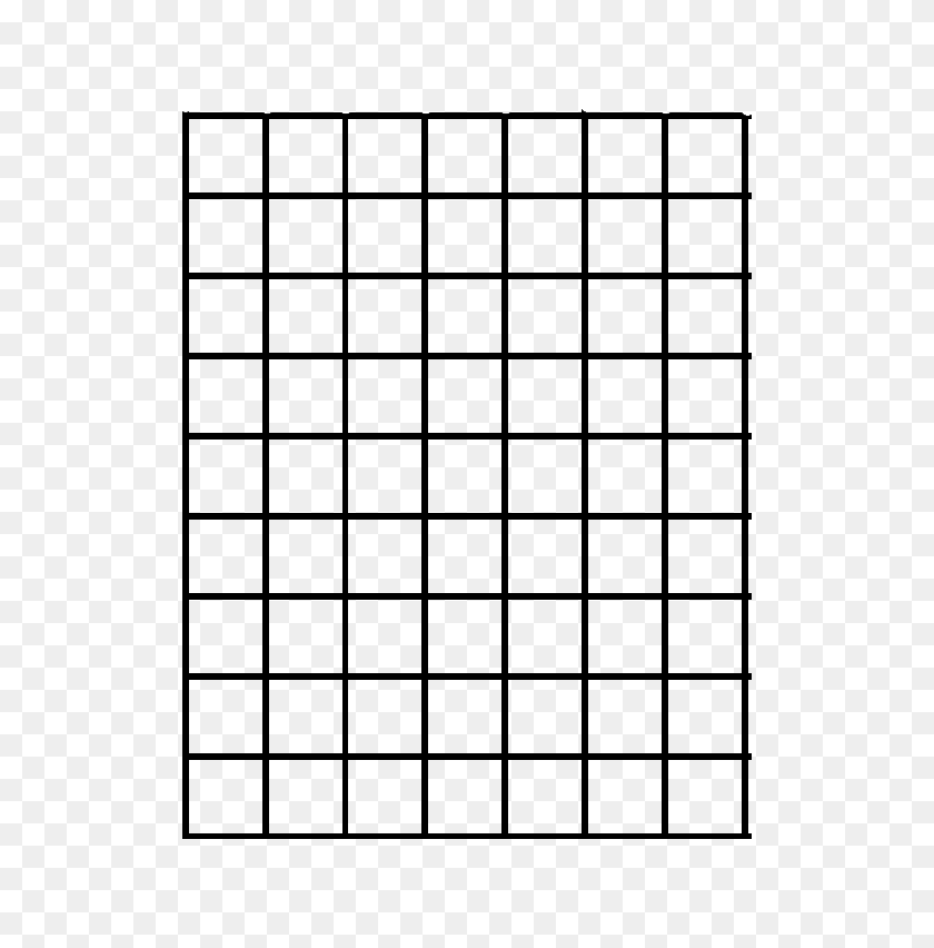 612x792 Print Out The Grid Below On A Piece Of Clear Plastic Place - Piece Of Paper PNG