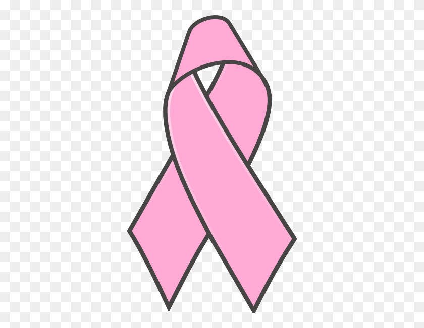 336x591 Printable Breast Cancer Ribbon Clipart - Breast Cancer Ribbon Clip Art
