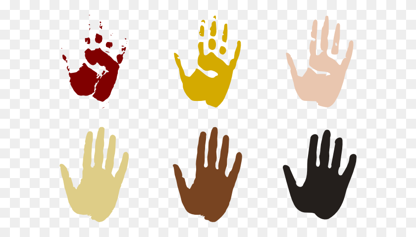 600x419 Printable Clip Art Free Hands Red Hand Print Clip Art - Exit Ticket Clipart
