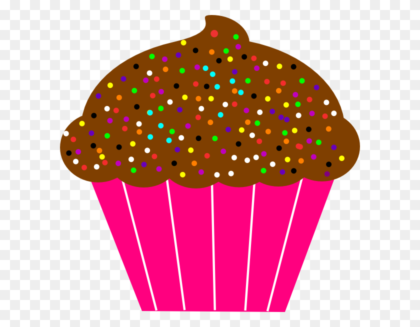 600x594 Printable Cupcake Clipart - Passion Fruit Clipart