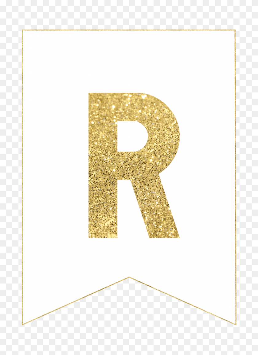 1736x2431 Printable Letters Gold Download Them Or Print - Gold Banner PNG