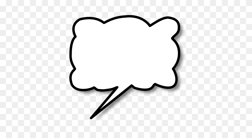 400x400 Printable Speech Bubbles Group With Items - Comic Book Clip Art