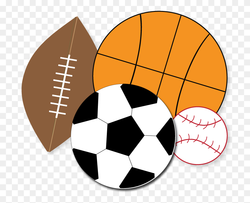 734x623 Printable Sports Borders Download Them Or Print - Phys Ed Clipart