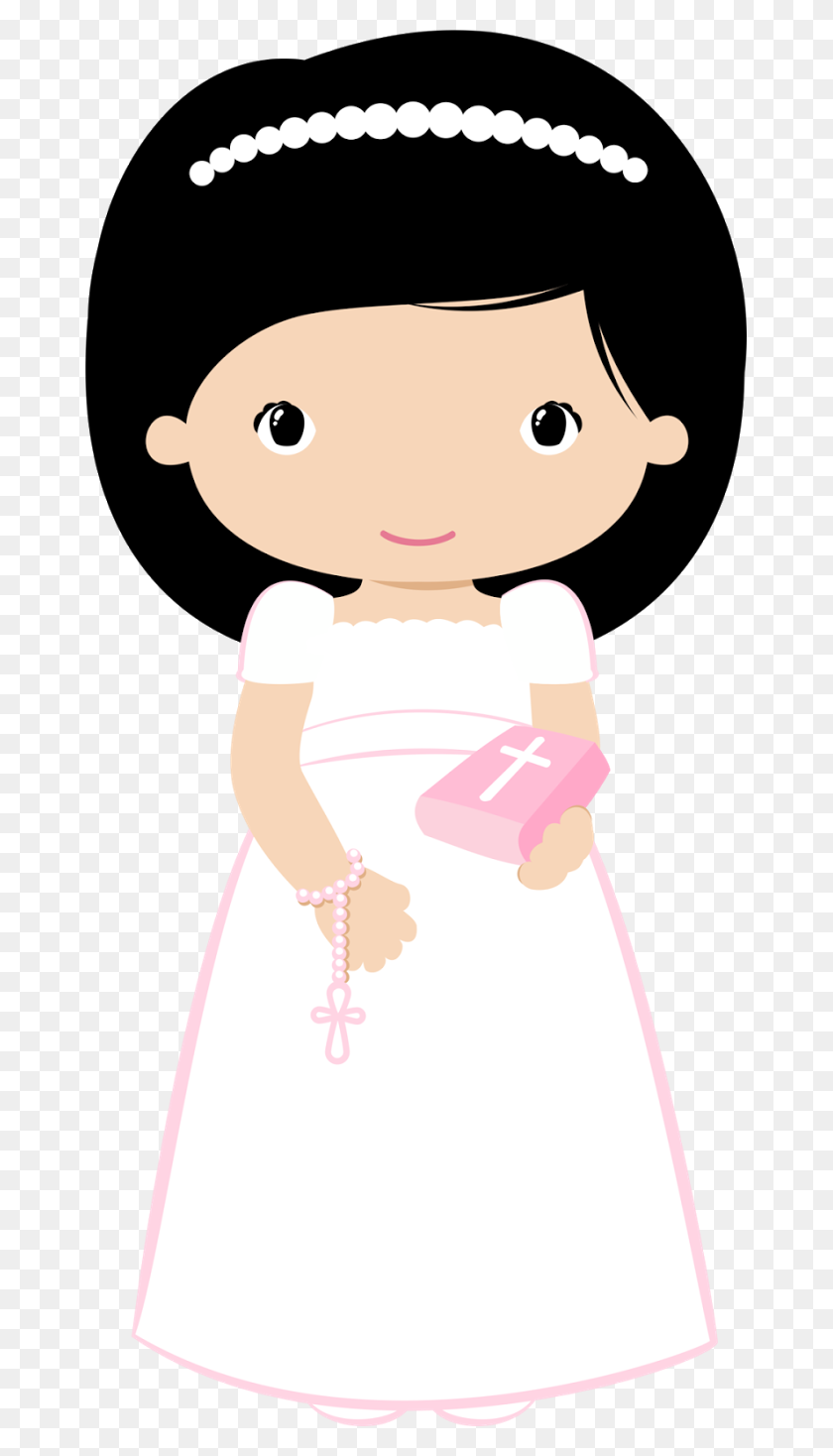 667x1408 Printables Communion - First Communion Girl Clipart