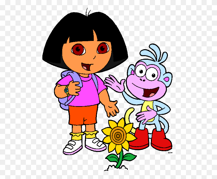 512x635 Printables For Kids Clip Art - Dora Clipart