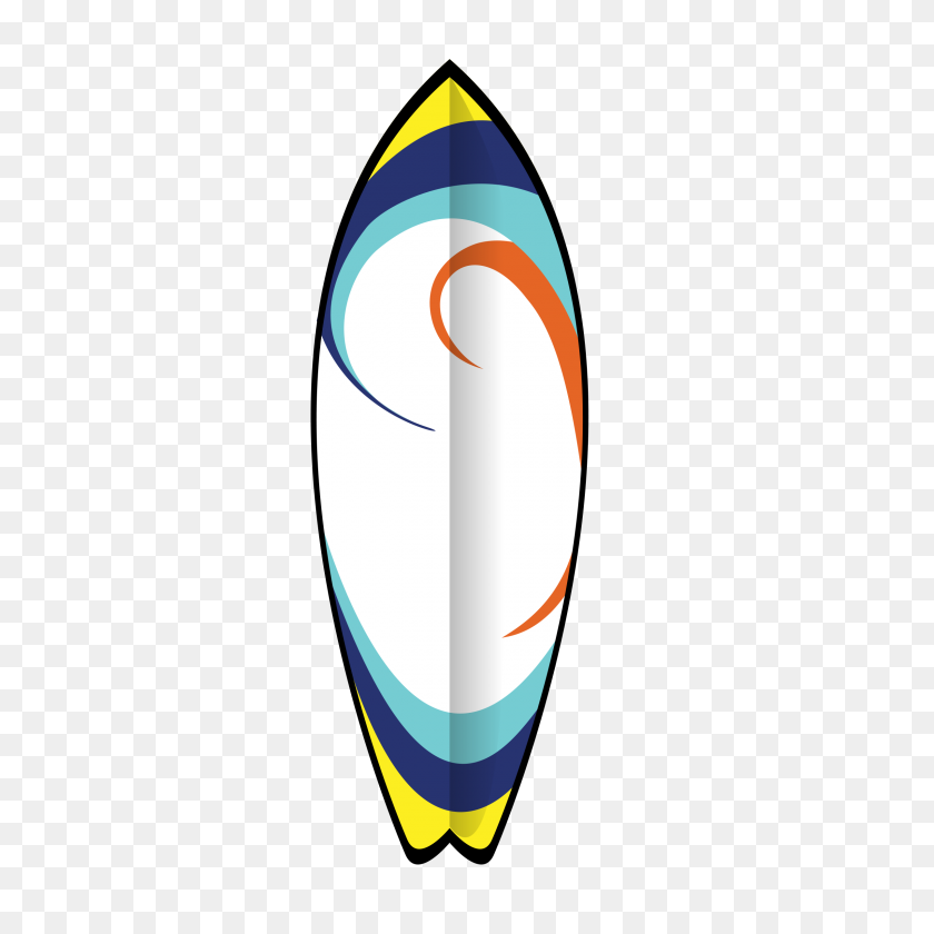 2400x2400 Printed Surfboards On Cardstock And Attached Them To The Wall - Surfing Board Clipart