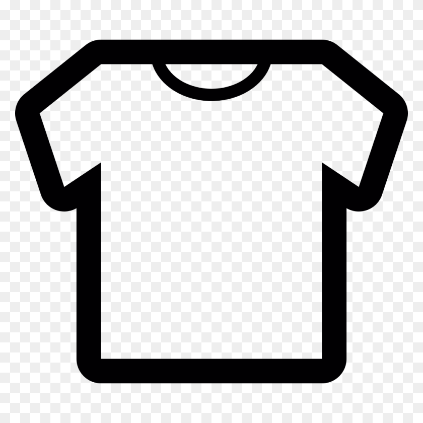 1024x1024 Printed T Shirt Clip Art - Black T Shirt Clipart