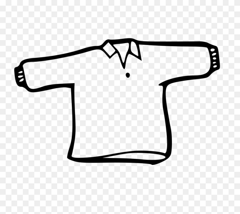 851x750 Camiseta Estampada, Camisa De Vestir, Camisa De Polo - Camisa Blanco Y Negro De Imágenes Prediseñadas
