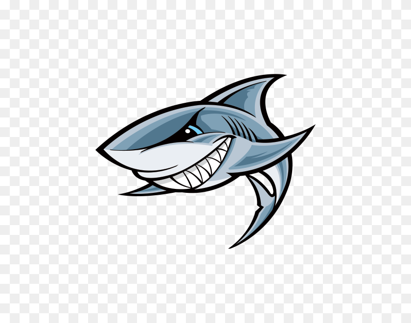Printed Vinyl Cartoon Shark Showing Teeth Stickers Factory Shark - fishing booga booga roblox wiki fandom