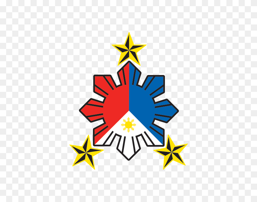 600x600 Printed Vinyl Philippine Flag Sun With Nautical Star Stickers - Philippine Flag PNG