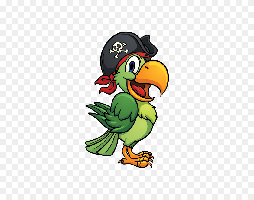 600x600 Фабрика Печатных Виниловых Наклеек С Пиратским Попугаем - Pirate Parrot Clipart