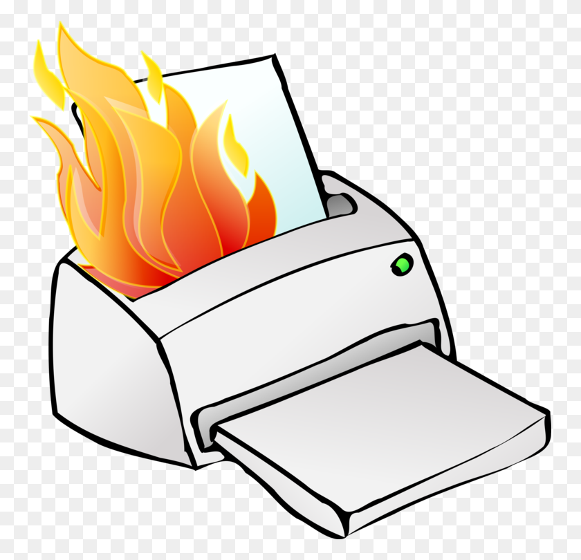 755x750 Printer Printing Press Output Device Inkjet Printing Free - Printing Press Clipart