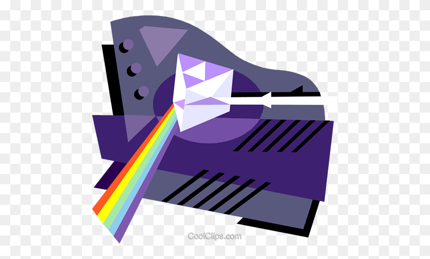 480x446 Prism Royalty Free Vector Clip Art Illustration - Prism Clipart