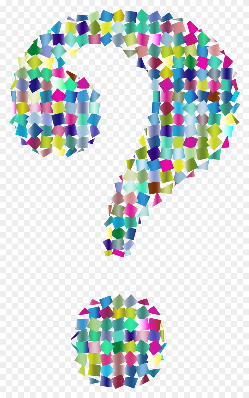 1392x2286 Prismatic Confetti Question Mark Icons Png - Confetti Background PNG