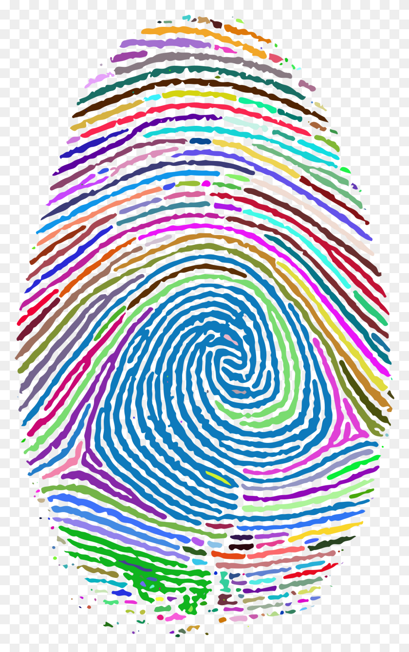 1406x2302 Prismatic Fingerprint Icons Png - Fingerprint PNG