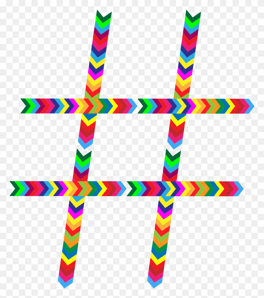 2054x2338 Prismatic Hashtag Icons Png - Hashtag PNG
