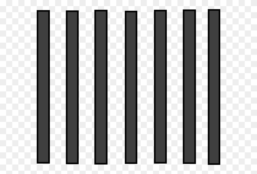 600x511 Prison Bars Grey Clip Arts Download - Black Bars PNG