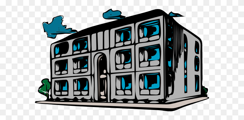 600x356 Prison Building Cliparts - Business Building Clipart