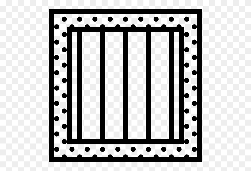 512x512 Значок Тюрьмы - Тюремные Решетки Клипарт