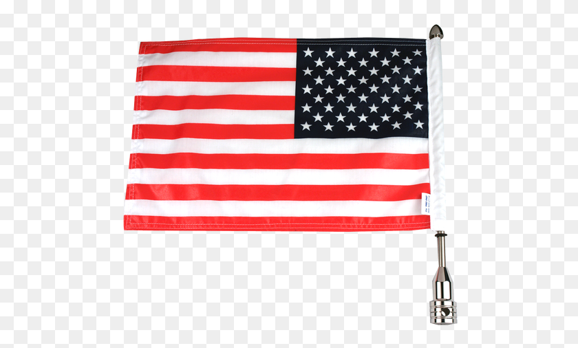 500x446 Pro Pad Trasero Fijo En Soporte De Bandera Con Una X En La Bandera De Los Estados Unidos - Bandera Estadounidense En El Poste Png