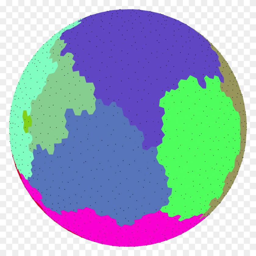 1024x1024 Procedural Map Generation On A Sphere - Plate Tectonics Clipart