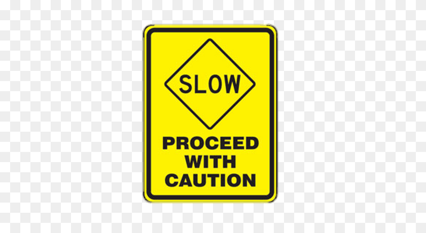 400x400 Proceed With Caution Sign Transparent Png - Caution Sign PNG