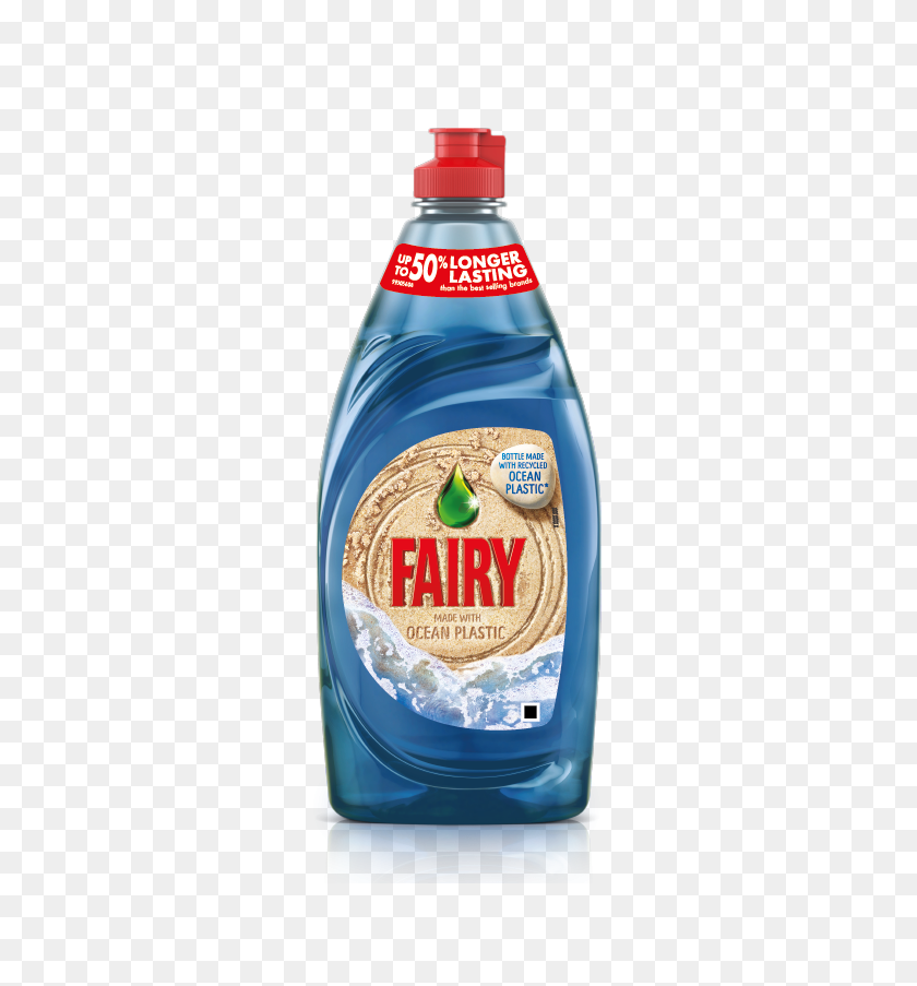 596x843 Procter Gamble Lanza Una Nueva Botella De Plástico Fairy Ocean - Botella De Plástico Png