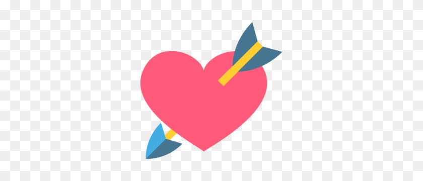 300x300 Категория Продукта Векторные Emojis Скачать Бесплатно Векторные Логотипы Art - Heart With Arrow Clipart