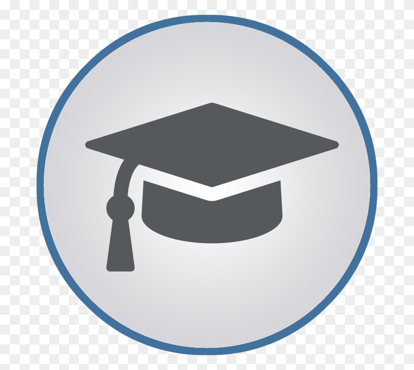 692x692 Product Training Icon Flat Once The Olympus - Graduation Cap Icon PNG