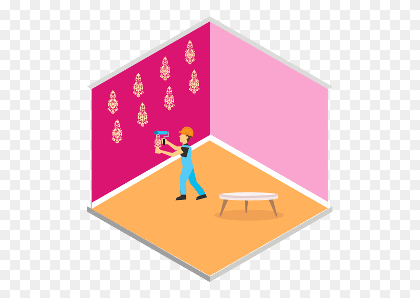 550x537 Professional Painters In Bangalore House Painting Services - Cracks Texture PNG