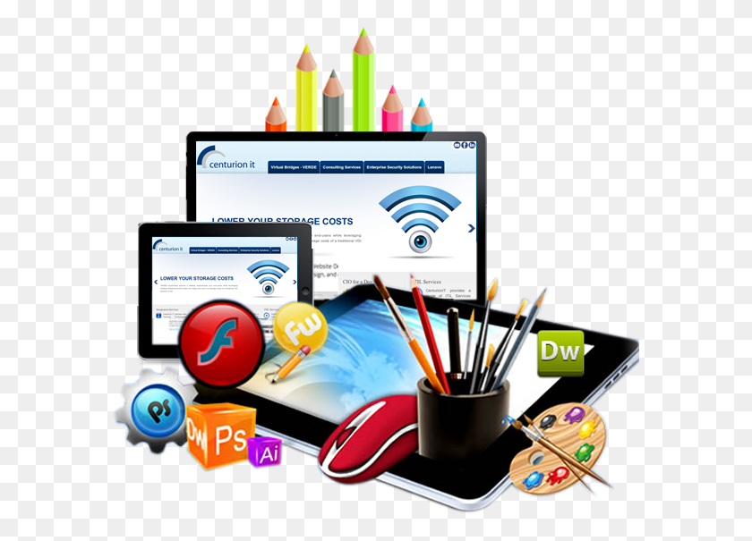 589x545 Professional Website Design - Website Design Clipart