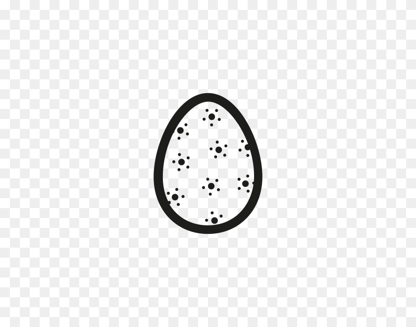 600x600 Задача Программирования Резиновый Штамп Stampmore - Пасхальные Яйца Клипарт Черный И Белый