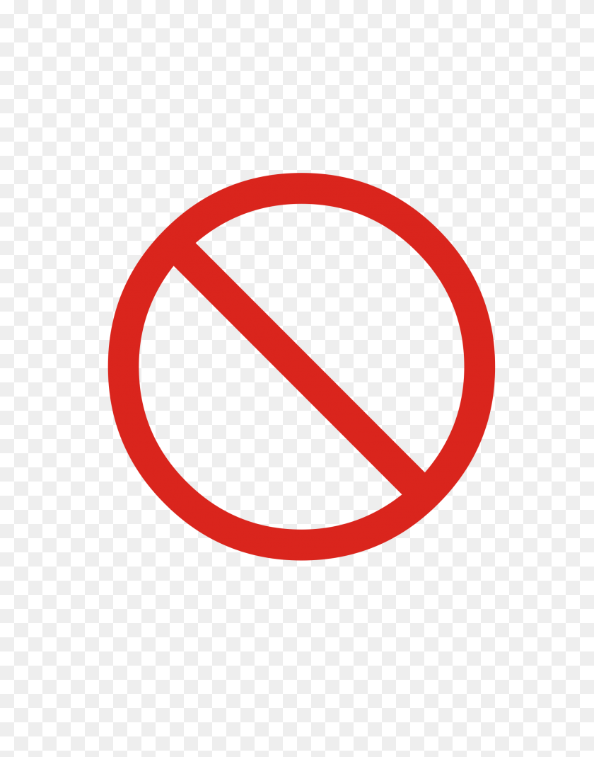 2000x2588 Prohibited Sign Clipart - C Clipart