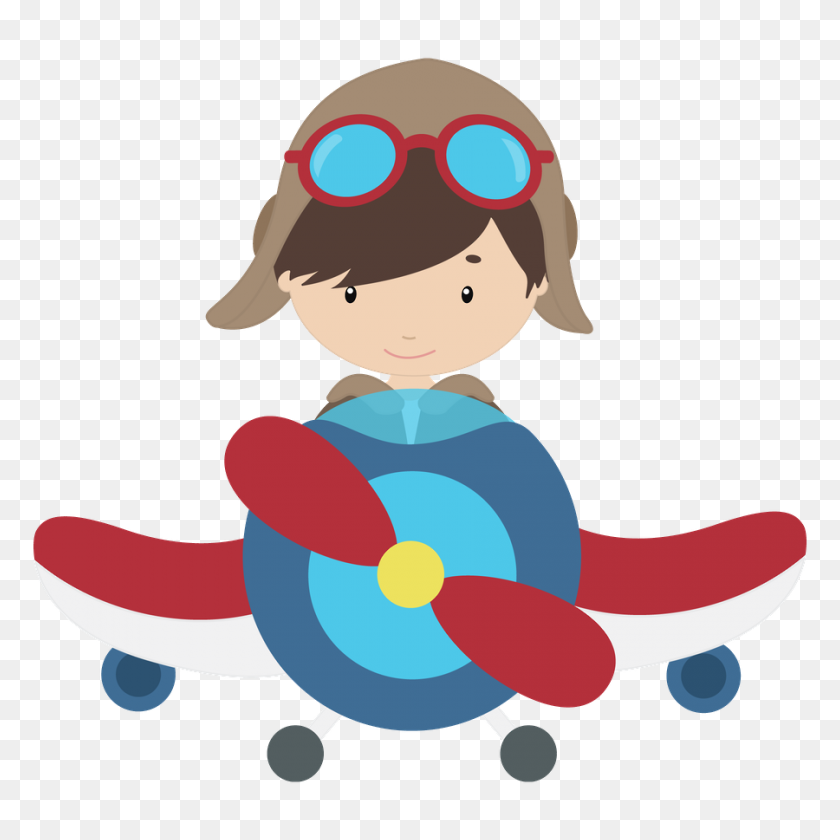 900x900 Project Airplane, Baby - Pilot Clipart