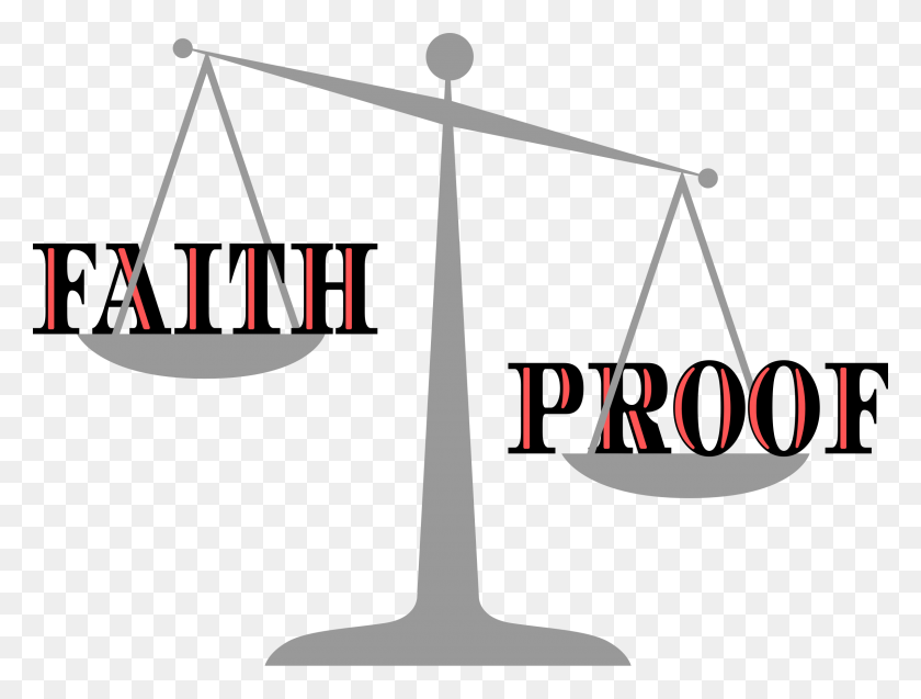 2400x1777 Proof Outweighs Faith Icons Png - Proof PNG