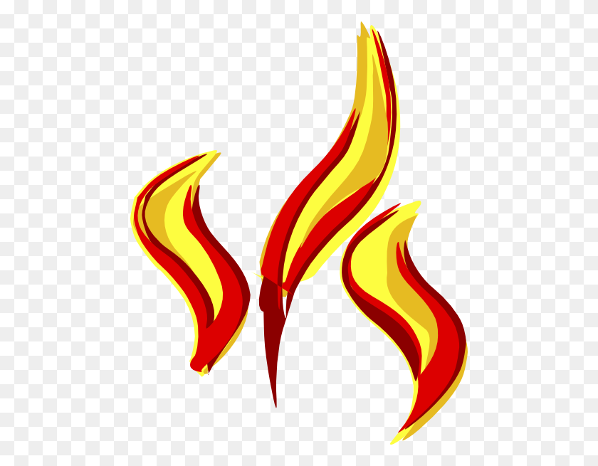 474x595 Propane Gas Flame From A Bunsen Burner - David Clipart
