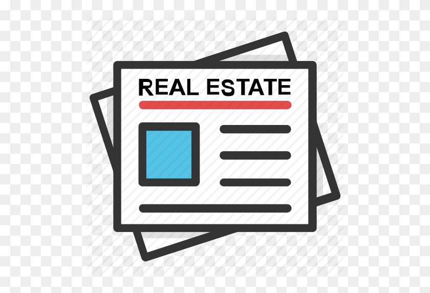 512x512 Property Newspaper, Real Estate Classified, Real Estate Classified - Real Estate Clip Art