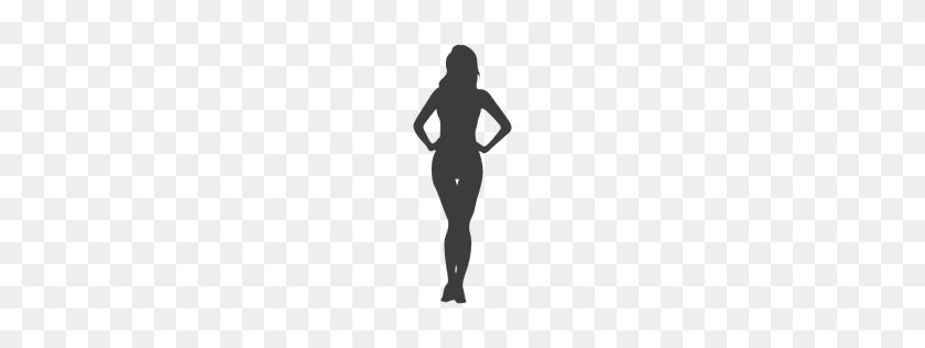 256x256 Provoking Girl Silhouette - Girl Silhouette PNG