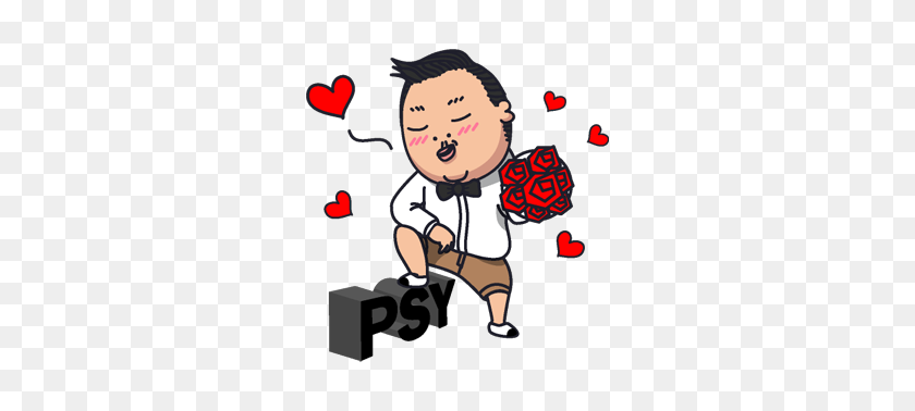 328x318 Psy Gangnam Style Stickers - Psy PNG