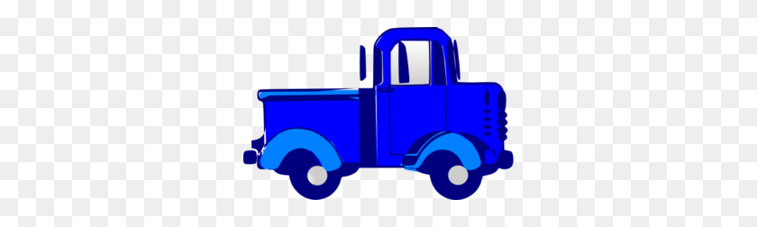 300x192 Psychadelic Truck Clipart - Blue Truck Clipart