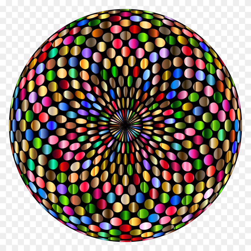 2318x2318 Psychedelic Chromatic Disco Ball Icons Png - Disco Ball PNG
