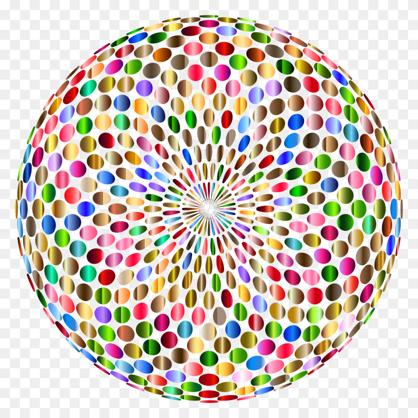 2318x2318 Psychedelic Chromatic Disco Ball No Background Icons Png - Disco Ball PNG