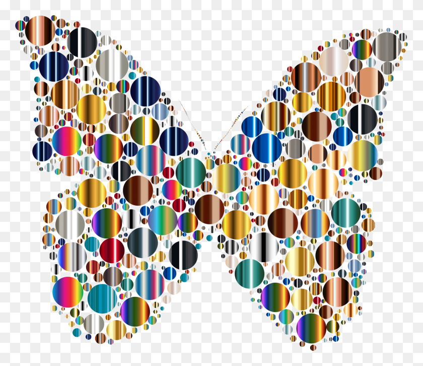 2380x2034 Psychedelic Circles Butterfly Icons Png - Psychedelic PNG